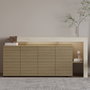 Hanah Home Beliz - Travertino, Warm Oak